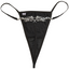 Heart tattoo thong | Black